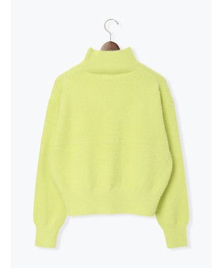 Te chichi 【宮本茉由着用】ハイネックフェザーニット イエロー