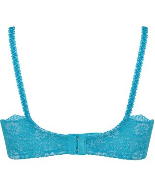 Wing Wing Lesiage　【2710シリーズ】ブラジャー　クチュール感あふれる贅沢な総レース　ウイング／ワコール　PB2710 ターコイズ