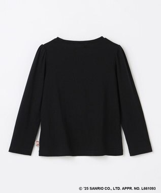 ANY KIDS 【ハローキティ×ANY KIDS】アップリケ 長袖Tシャツ ブラック