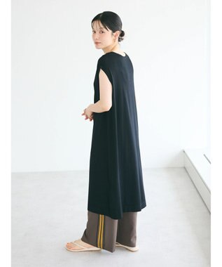 CRAFT STANDARD BOUTIQUE UVカット/接触冷感/洗える/ ニットワンピース Black