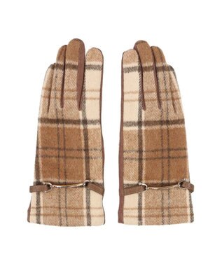 UNBILLION カシュネ cache nez / ビット金具付きチェック手袋