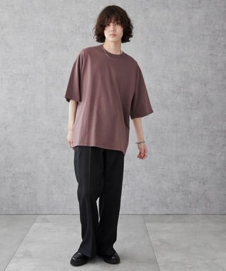 WEGO 【ユニセックス着用ITEM/綿100％/SMLXLサイズ】ビックコットンT ブラウン