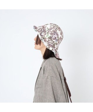 林八百吉商店 un chapeau  ジャガードチューリップハット ホワイト