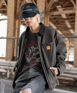 WEGO 【ユニセックス着用ITEM/MLサイズ展開】ワーカーズキルティングZIPジャケット