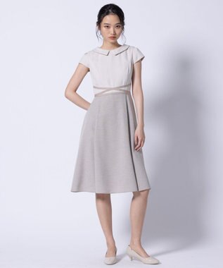 TOCCA 【洗える】BRIGHT LUMINOUS ドレス ベージュ系