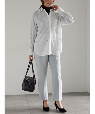 Te chichi ダブルクロスペンシルパンツ《2025winter catalog item》 ミント