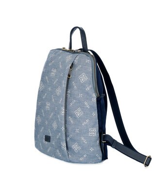 IBIZA アスール　ロゴデニム　リュック 水色