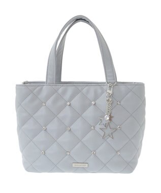 Maison de FLEUR スターチャーム付き2Wayトートバッグ Grayish Blue