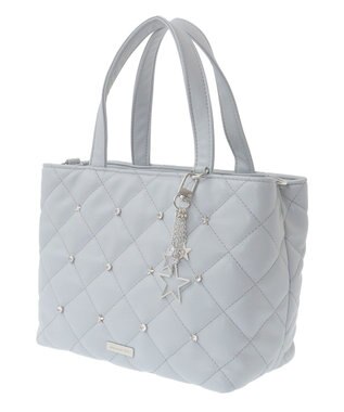 Maison de FLEUR スターチャーム付き2Wayトートバッグ Grayish Blue