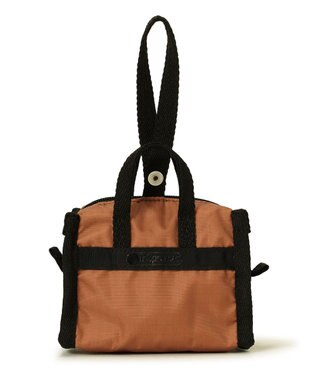 LeSportsac MICRO WEEKENDER CHARM/LSSタイポグラフィチャームブラウン LSSタイポグラフィチャームブラウン