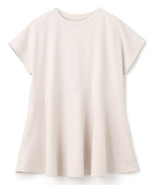 UNFILO BEAUTY FORM ペプラムＴシャツ グレージュ