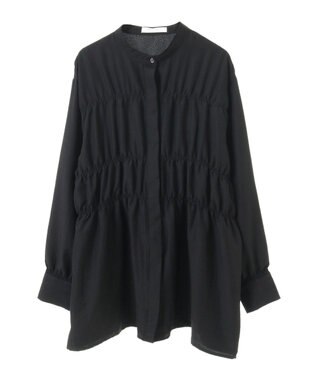 Green Parks シャーリングシャツチュニック Black