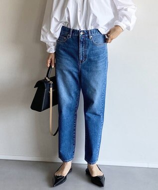 woadblue ＜坪田あさみさんコラボ＞サルエルデニムパンツ MIDBLUE