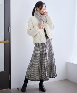 ANY L モールキルトブルゾン エクリュ