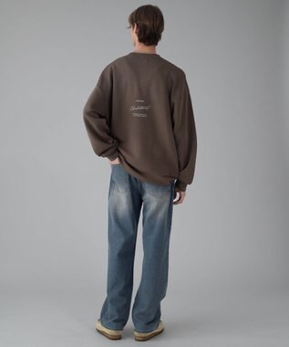 WEGO 【ユニセックス着用ITEM/ウエスト調整可】ストレートデニムパンツ デニム中濃加工色