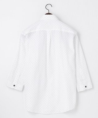 JOSEPH ABBOUD 【UVカット】オーガニックコットンプリッセ 七分袖シャツ ライトグレー系5