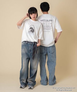 WEGO 【新柄追加/JAWS/ユニセックス着用ITEM/SMLサイズ展開】JAWSグラフィックT（S） 柄3