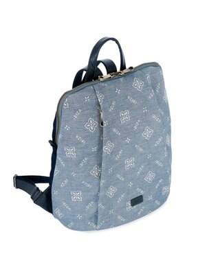 IBIZA アスール　ロゴデニム　リュック 水色
