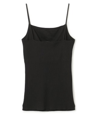 BEIGE， 【洗える】SENNA / インナーカップ付きリブニットキャミソール Black