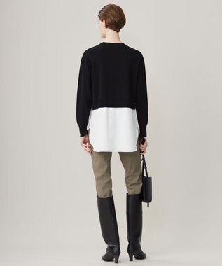 ICB L 【洗える】 テックストレッチ レギンスパンツ スレートカーキ系