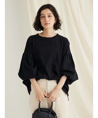 CRAFT STANDARD BOUTIQUE Ｌ／Ｒキャンバスドッキングカットプルオーバー Black