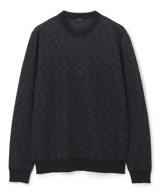 JOSEPH HOMME オーナメントジャガード　ニット ブラック系5