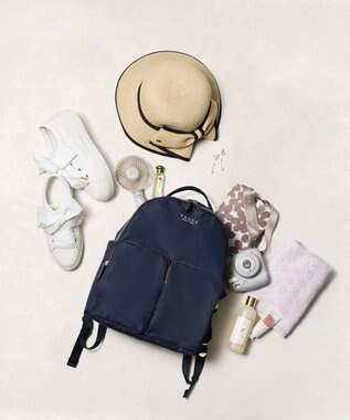 TOCCA 【WEB＆一部店舗限定・A4サイズ対応】VIA METRO BACKPACK バッグパック ネイビー系