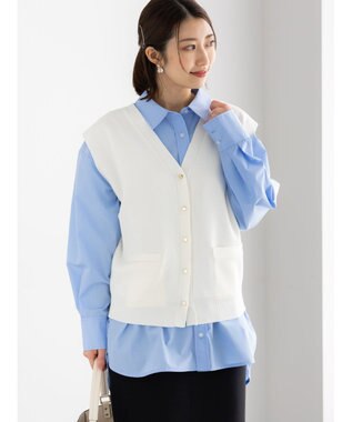 Te chichi 総針ポケット付きVネックベスト《2026 spring catalog item》