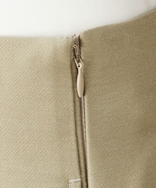 23区 【GOLD LABEL】ウールダブルクロス フロントボタン ワイドパンツ モスグリーン