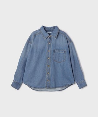 GRACE CONTINENTAL 10ozムラ糸デニムシャツ ブルー