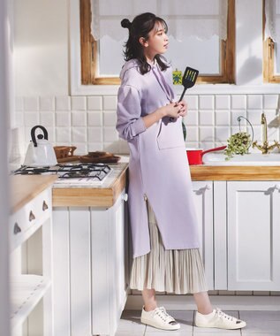 洗える ジップスリットフェミニン裏毛 パーカーワンピース Ferouxファッション通販 公式通販 オンワード クローゼット