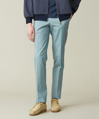 J.PRESS MEN 【ストレッチ】トリコチンストレッチ パンツ ライトグリーン系