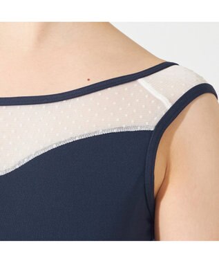 Chacott ノースリーブレオタード ネイビー