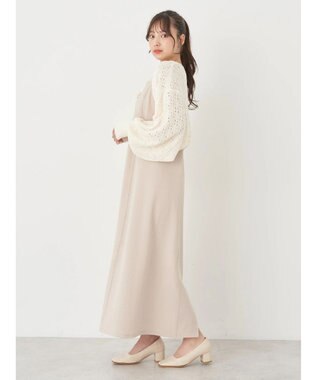 earth music&ecology ＳＥＴ２点　マルチウェイボレロキャミワンピース Beige