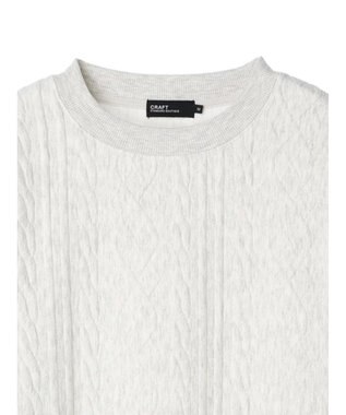 CRAFT STANDARD BOUTIQUE ケーブル柄カットプルオーバー2 Oatmeal