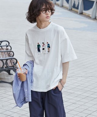 WEGO 【ユニセックス着用ITEM/綿100%/MLサイズ展開】CITY　BOYS　T（S） ホワイト