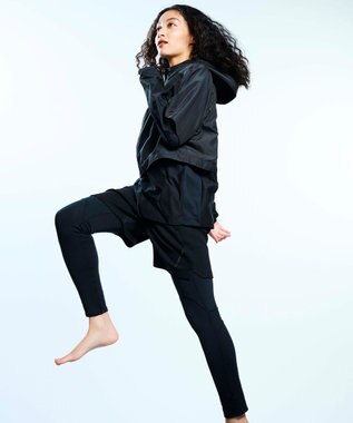 UNFILO 【ユニセックス】ACTIVE コンビハーフパンツ ブラック系