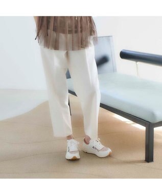 MODE ET JACOMO <carino>シースルー厚底スニーカー ホワイトコンビ