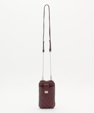 J.PRESS LADIES キルティング スマホポシェット ワイン系