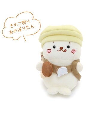 Mother garden しろたん マスコットキーホルダー ついたん 12cm 《しろっぺ  / きのこ狩りおのぼりたん 》 【単品】 おのぼりたん