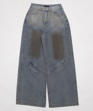 WEGO ウエストクロスワイドデニム デニム