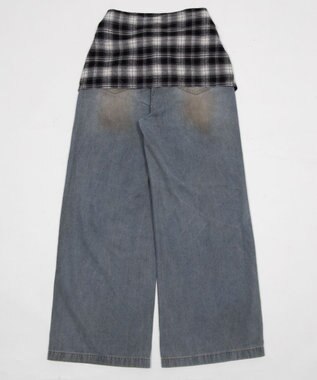 WEGO ウエストクロスワイドデニム デニム
