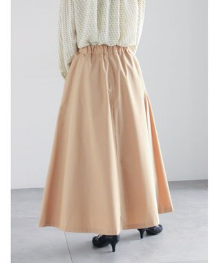 Te chichi タイプライタータックフレアスカート ベージュ