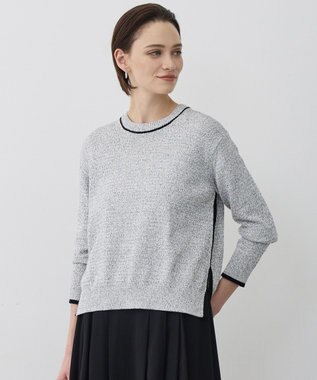 ICB L コットンツイスター クルーネックニット