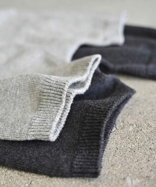 AND WOOL あったか腹巻きパンツ グレー