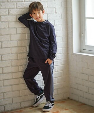 J.PRESS KIDS 【100-130cm】サイド切替パンツ ネイビー系