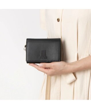 LANVIN en Bleu イエナ 2つ折り中Lファスナー財布 ブラック
