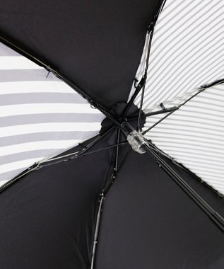 +RING 【UVカット90%以上】【簡単開閉】【数量限定】レディース向け  晴雨兼用折傘 53cm BLK-STP T1250 黒