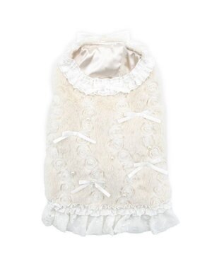 PET PARADISE cherircouture パールリボン ベスト 《ホワイト》 小型犬 ホワイト