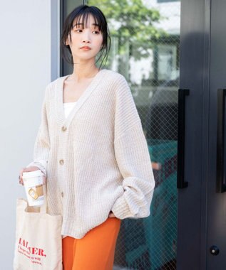 WEGO ルーズフィットカーディガン ホワイトその他